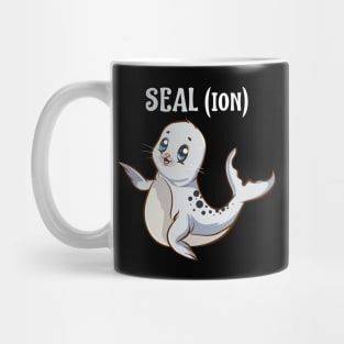 Seal(ion) Sea Lion Pun Funny Baby Sealion Pun Mug